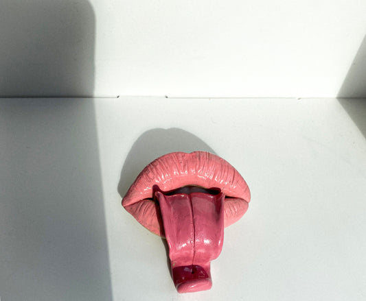 Lūpų formos rožinė smilkalinė