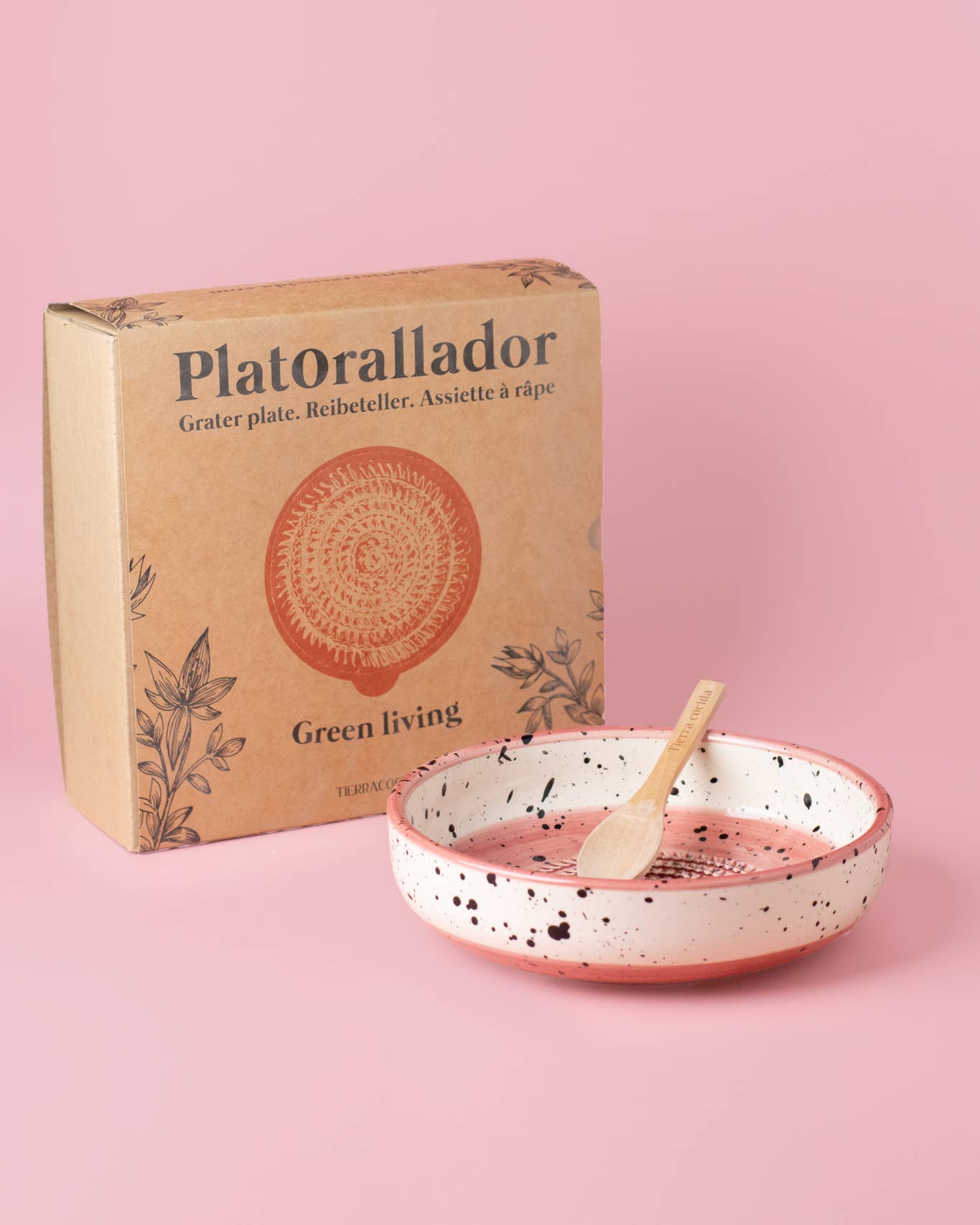 Didelė keraminė trintuvės lėkštė su šaukšteliu dovanų / ALHAMBRA