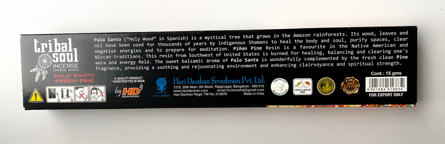 Hari Darshan Tribal Soul Palo Santo & Pinon pine smilkalai