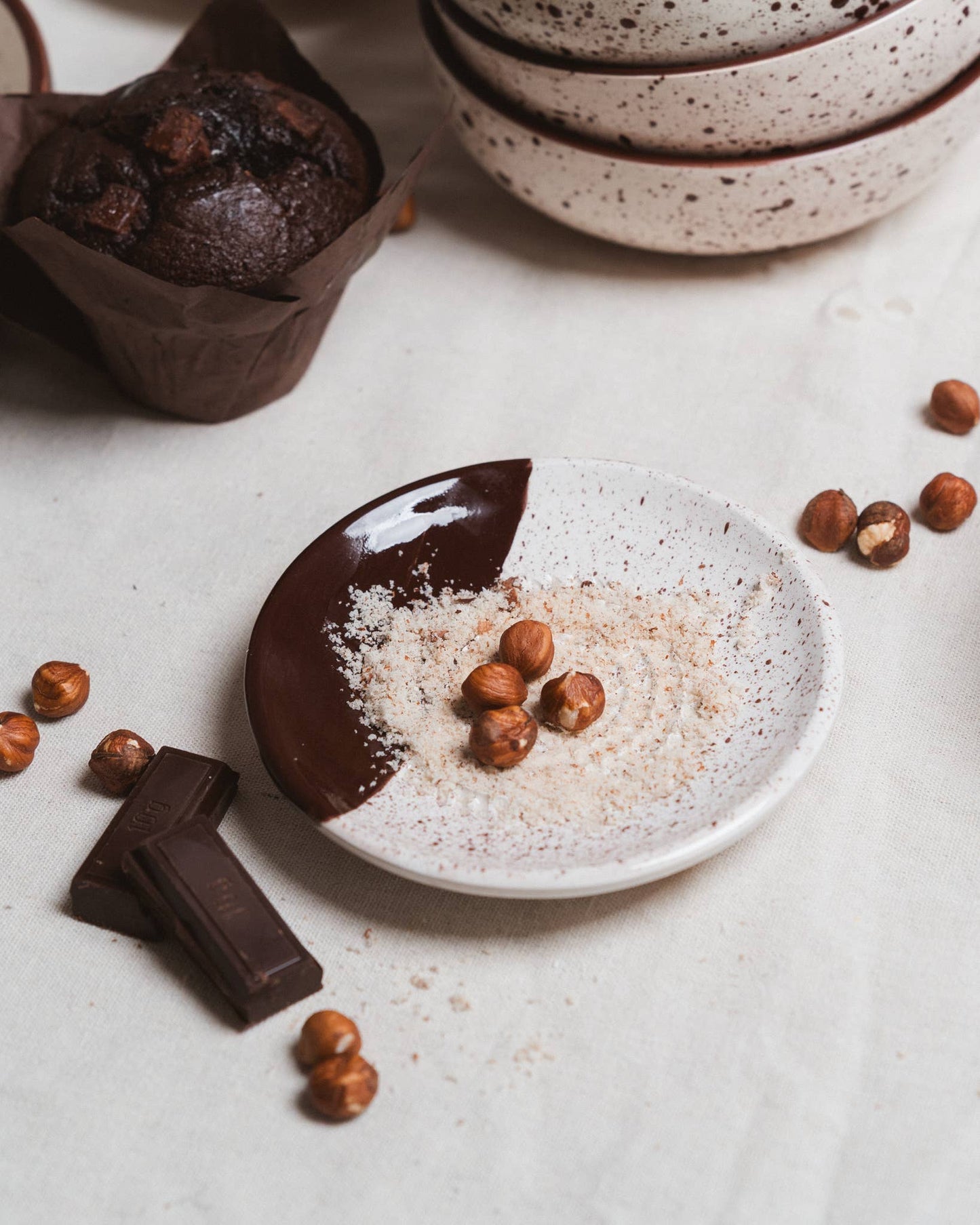Maža keraminė česnako trintuvė / Brownie: su dovanų pakuote