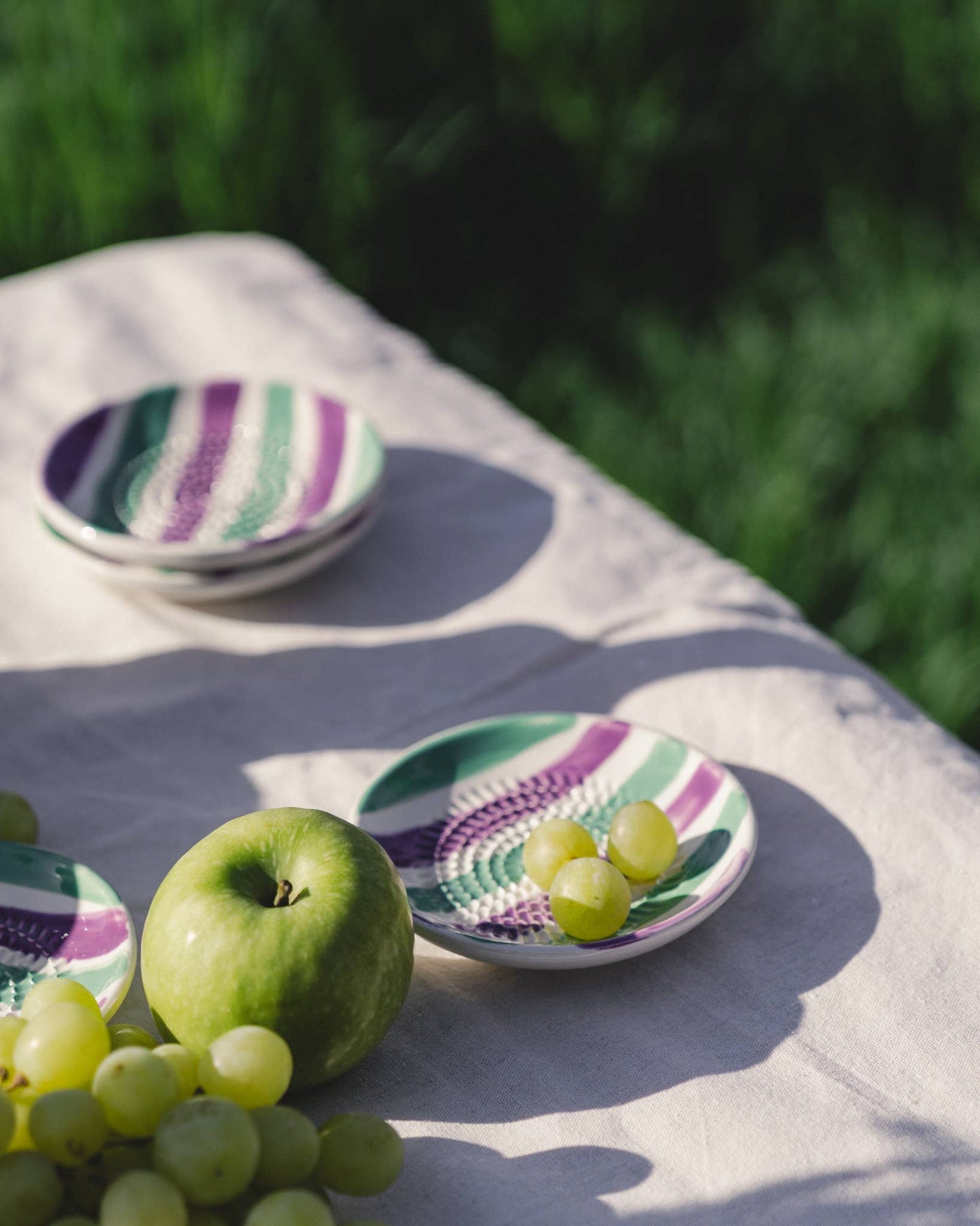 Maža keraminė česnako trintuvė / SMARAGDINĖ