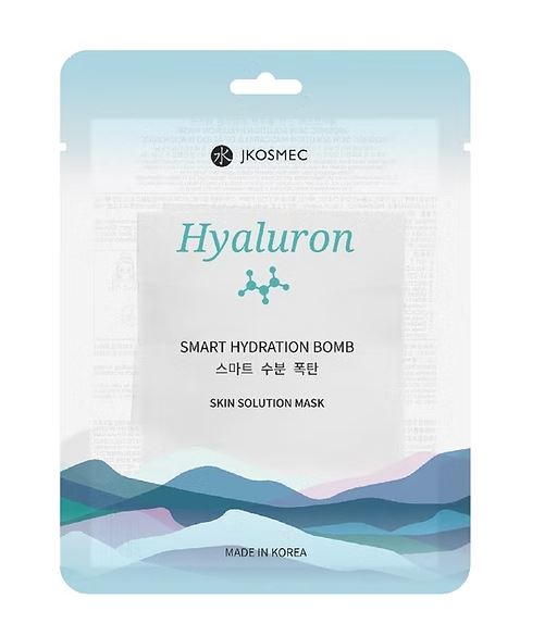 JKOSMEC lakštinė veido kaukė su hialiuronu