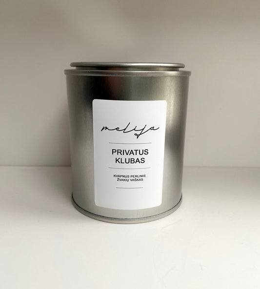 Kvapnus perlinis žvakių vaškas-žvakė  „Privatus Klubas“